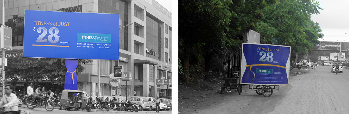 fitness point hoardings