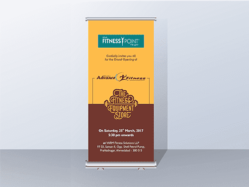Advance fitness stall invitation