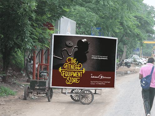 advance fitness hoardings