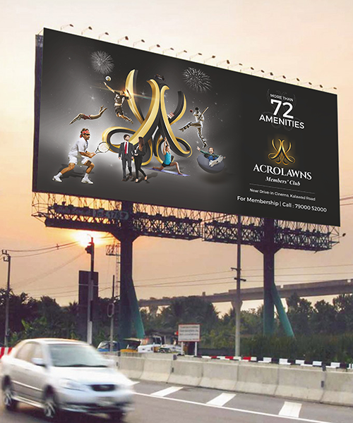Acrolawns Hoarding Mockup